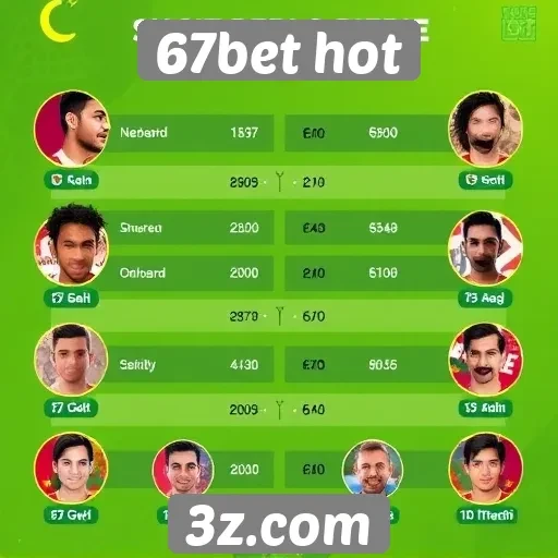 Perfil dos jogadores no 67bet hot